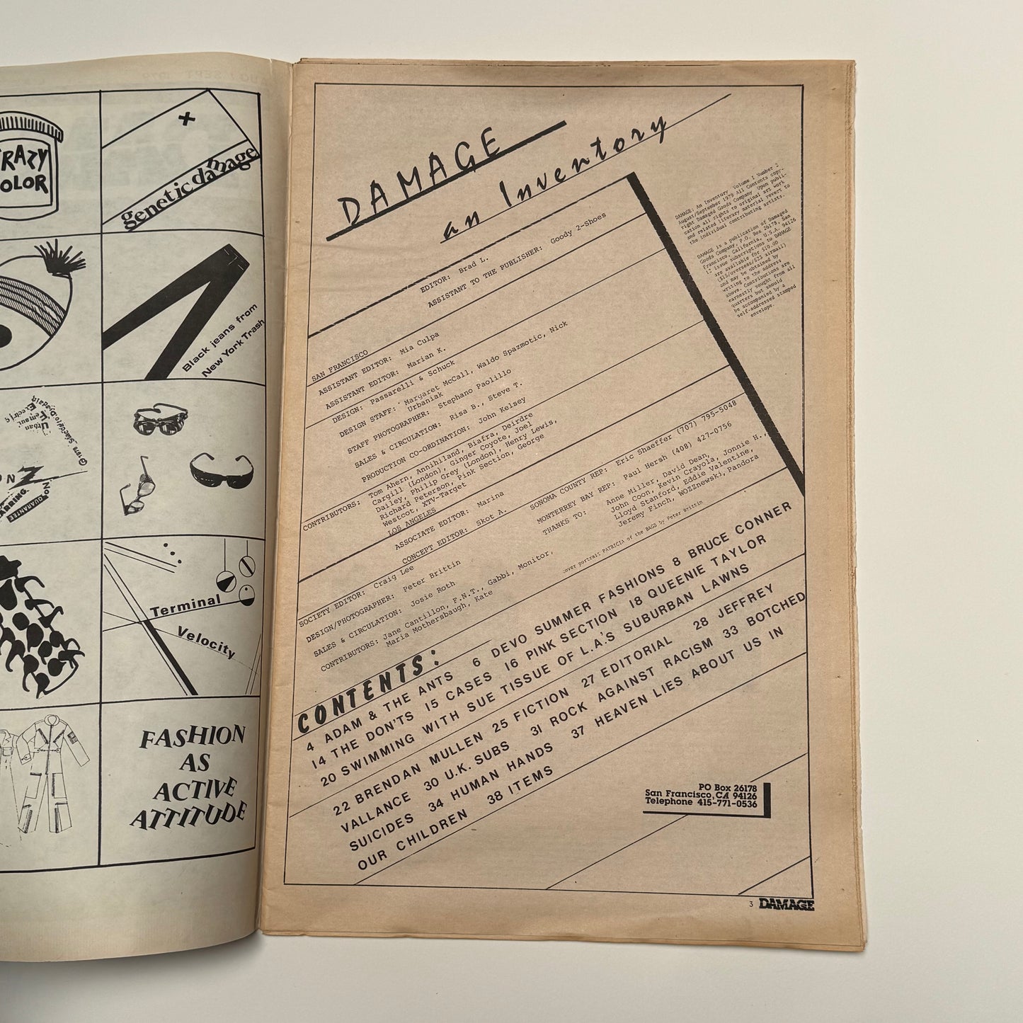 Damage - Issue 2 punk magazine Patricia Morrison 1979