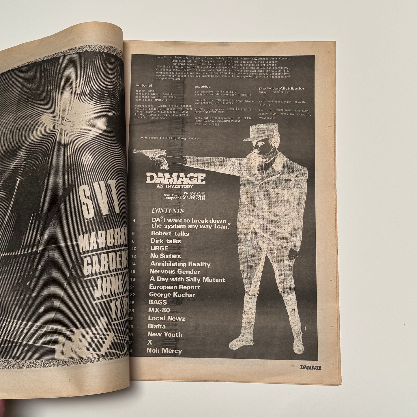 Damage - Issue 1 punk magazine Jello Biafra 1979