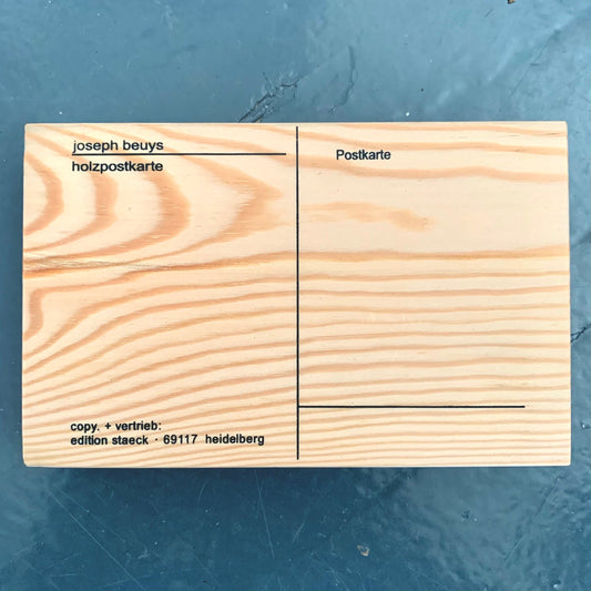 Joseph Beuys - Holzpostkarte(Wood Postcard)