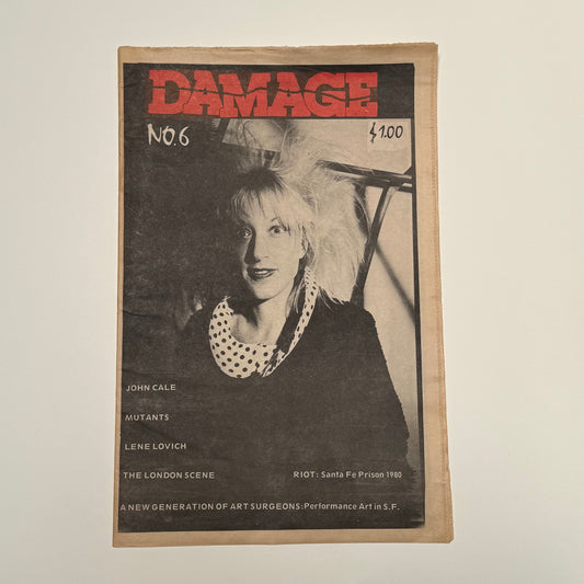 Damage - Issue 6 punk magazine Mutants 1980