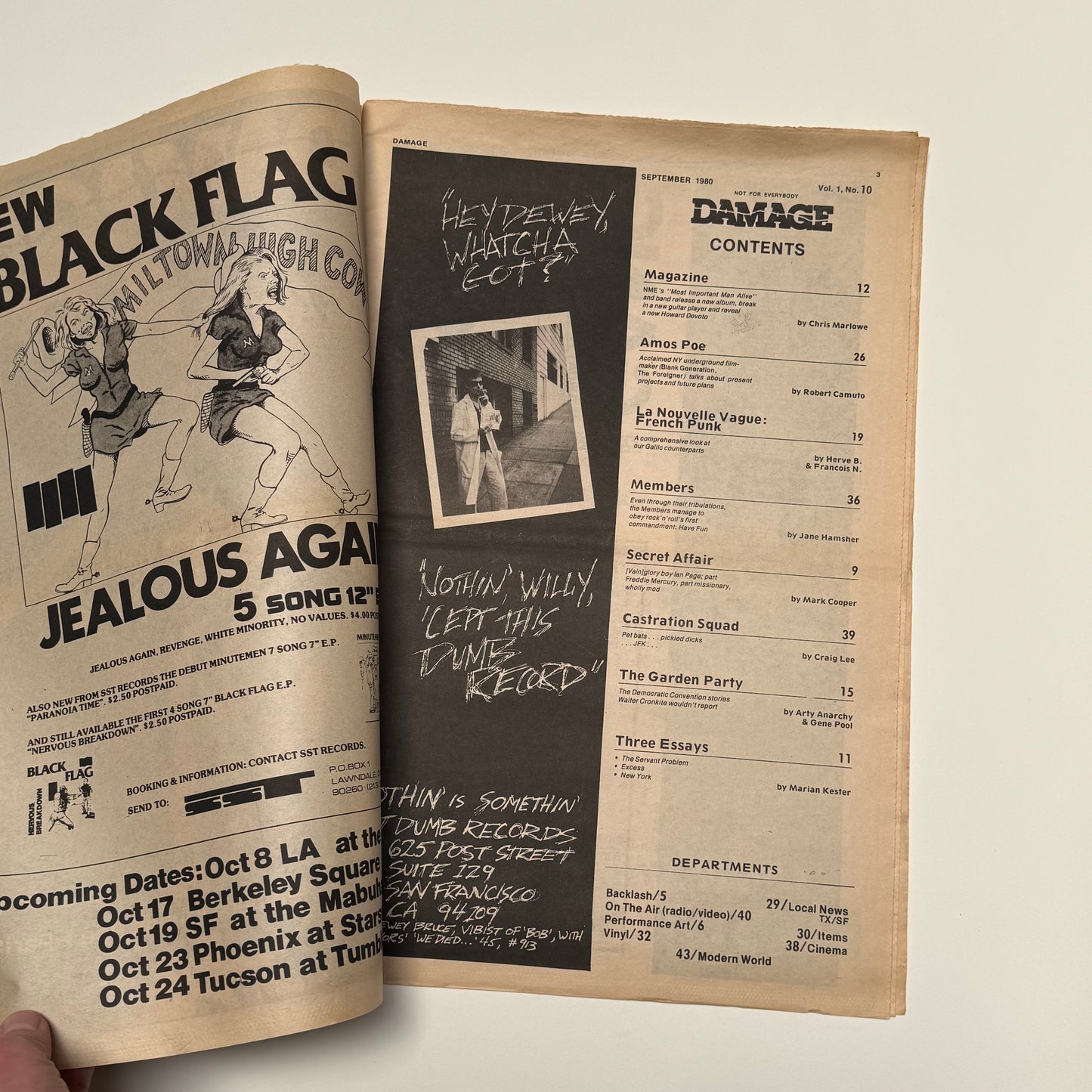 Damage - Issue 10 punk magazine Howard Devoto 1980