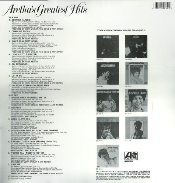 Aretha Franklin – Aretha's Greatest Hits