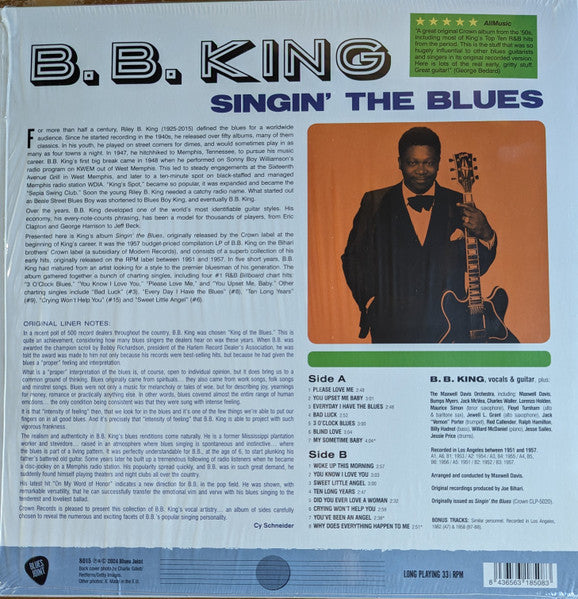 B.B. King - Singin' The Blues