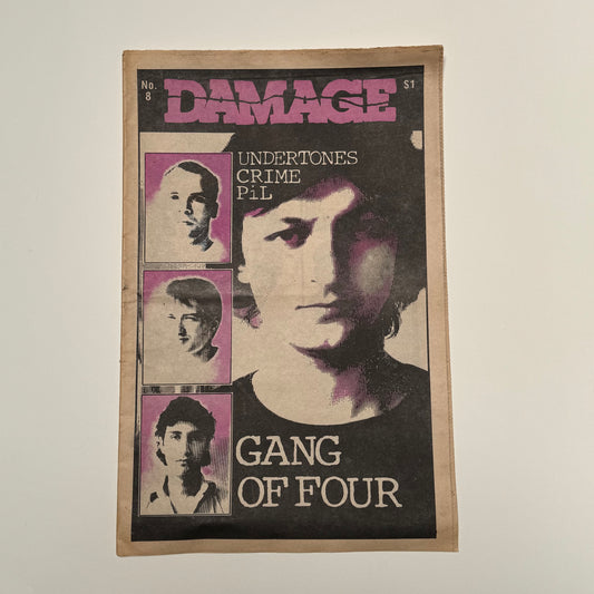 Damage - Issue 8 punk magazine Gang Of Four 1980