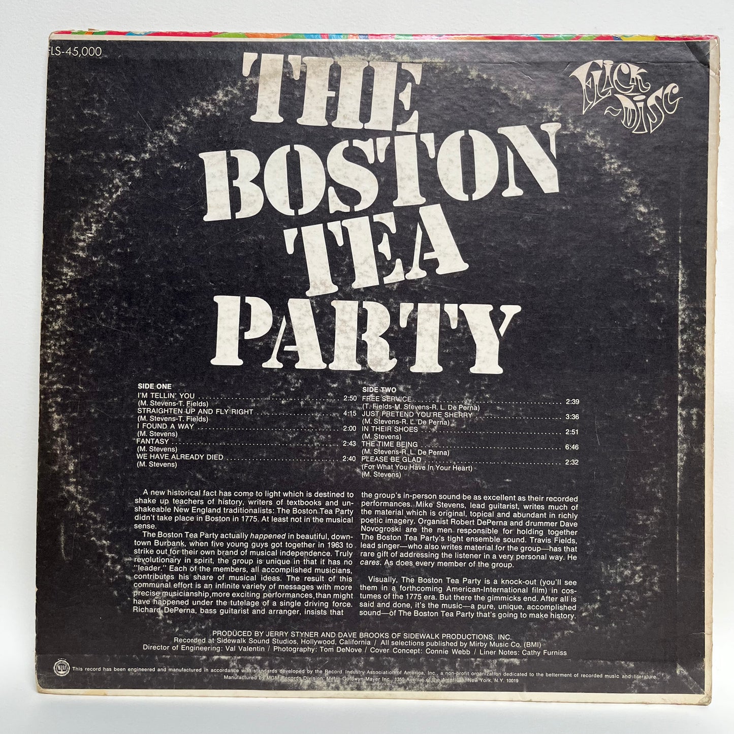 The Boston Tea Party - Flick Disc