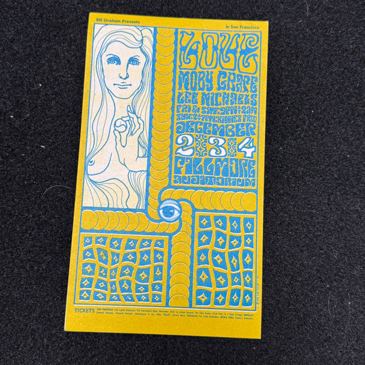 Love and Moby Grape at Fillmore 1966 handbill