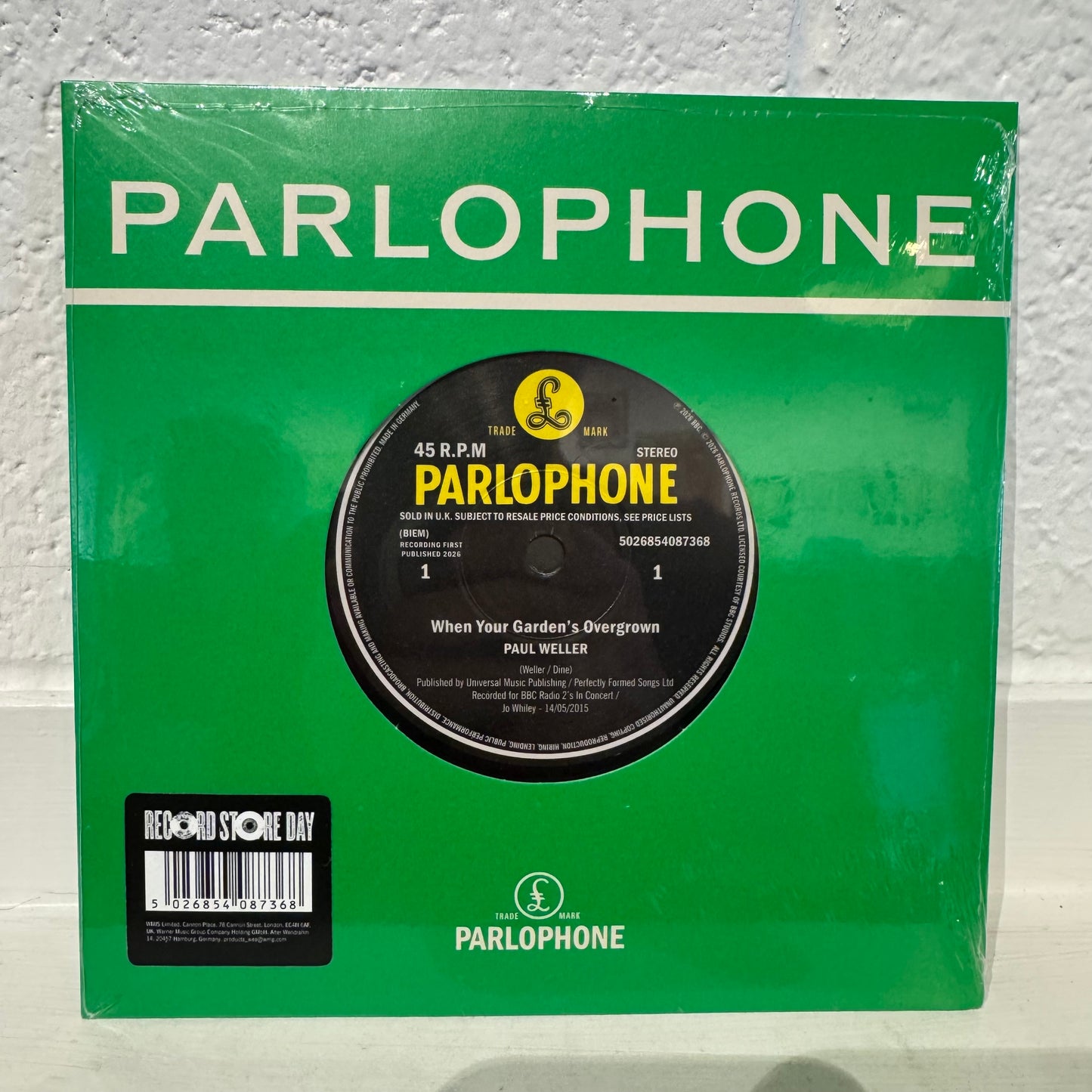 Paul Weller - When Your Gardens Overgrown / Boy About Town (RSD '26)