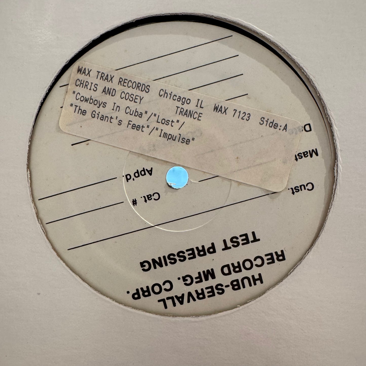 Chris And Cosey – Trance (test pressing)