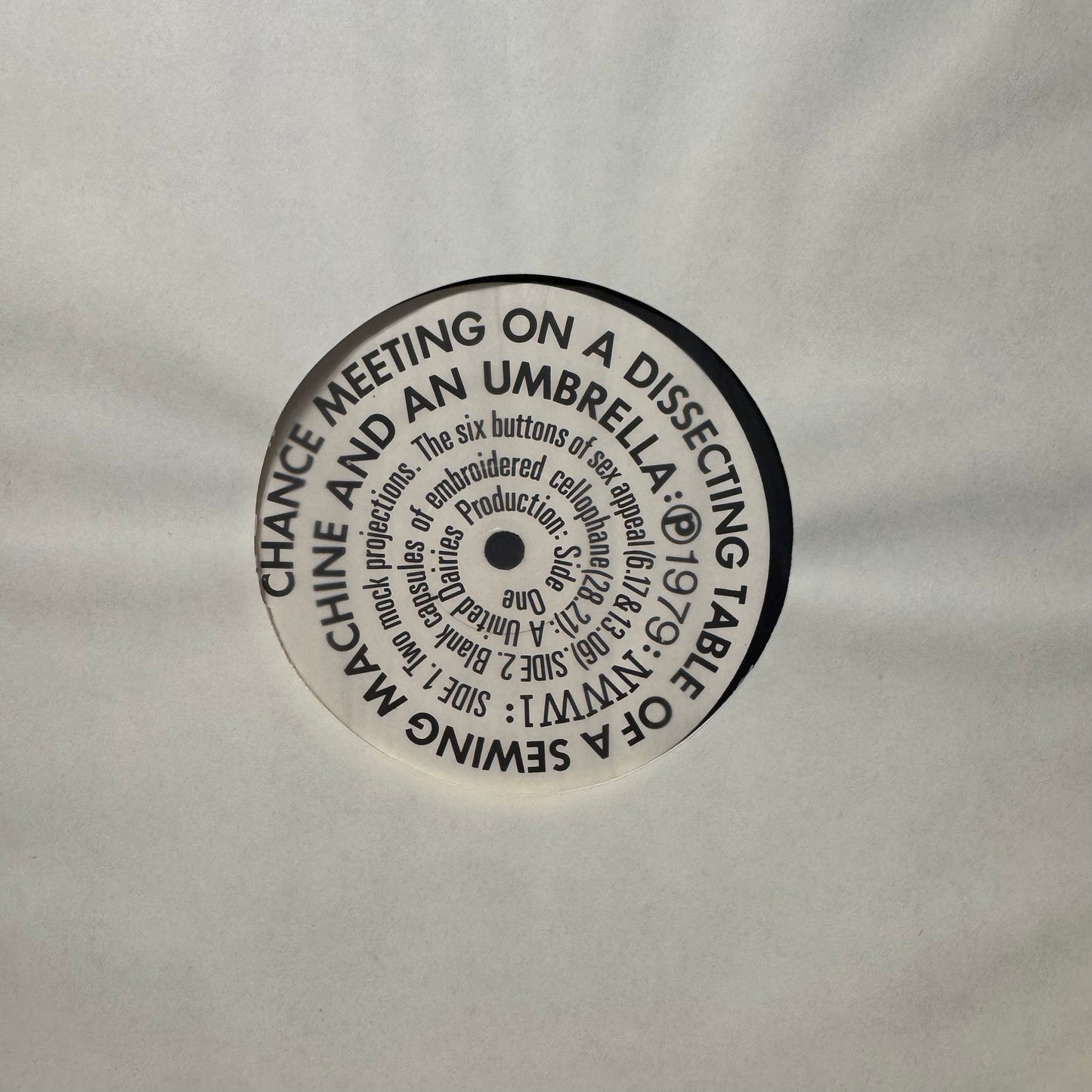 Nurse With Wound – Chance Meeting On A Dissecting Table Of A Sewing Machine And An Umbrella