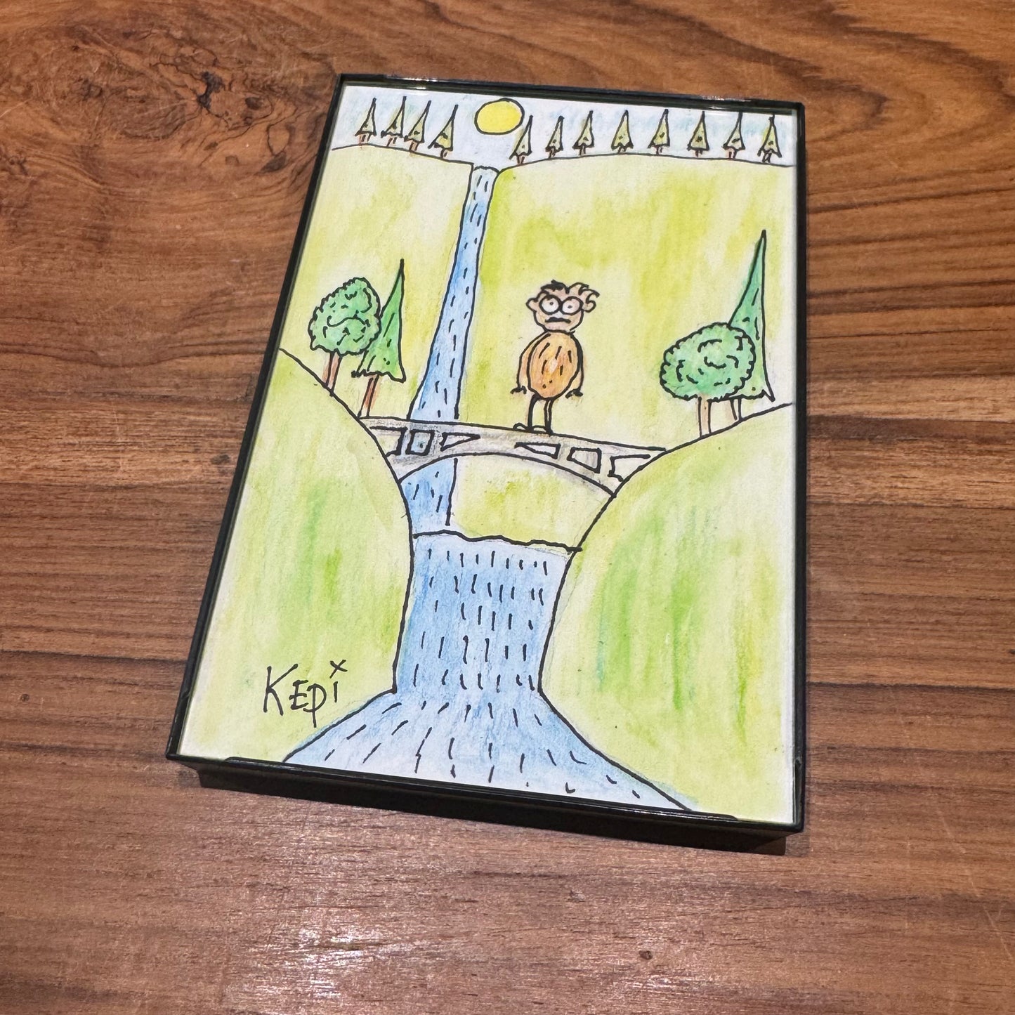 Kepi Ghoulie - Falls framed art