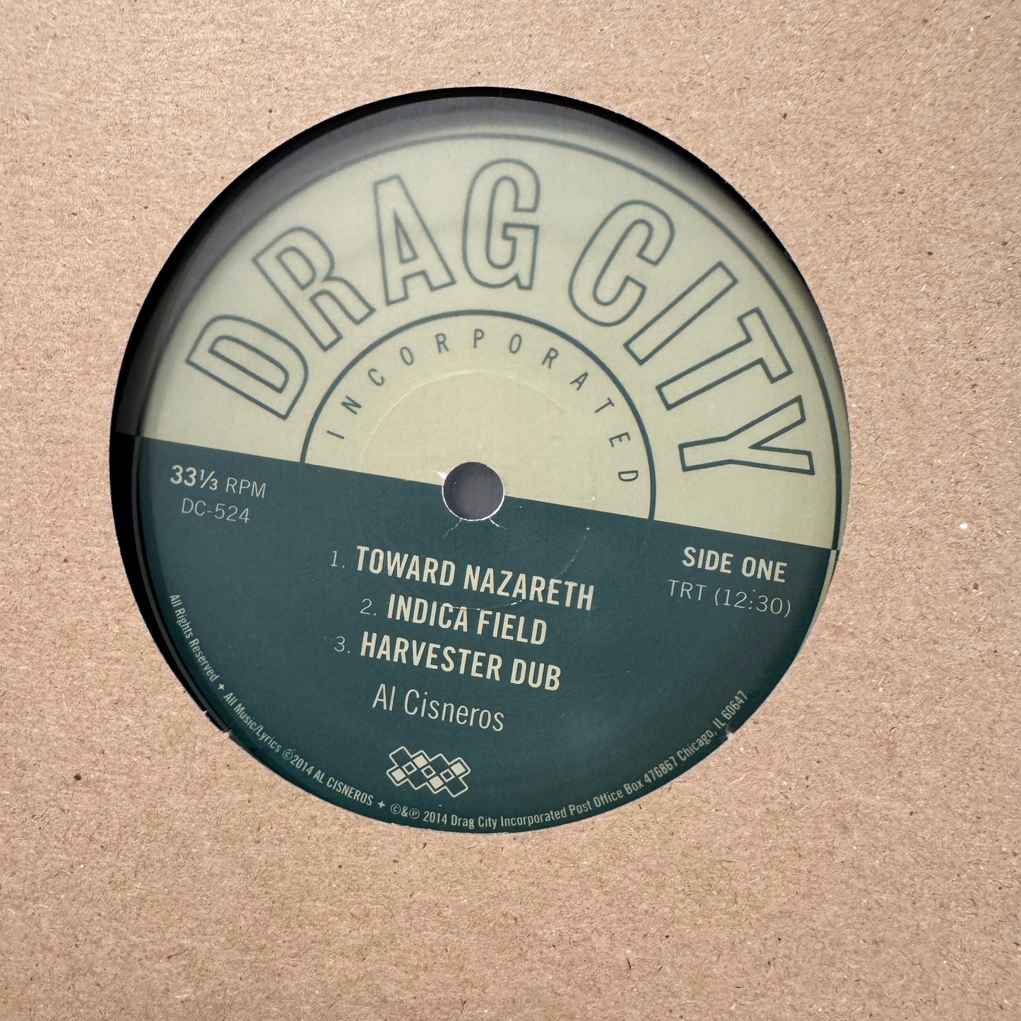 Al Cisneros – Toward Nazareth / Indica Field / Harvester Dub / Yerushaláyim / Version