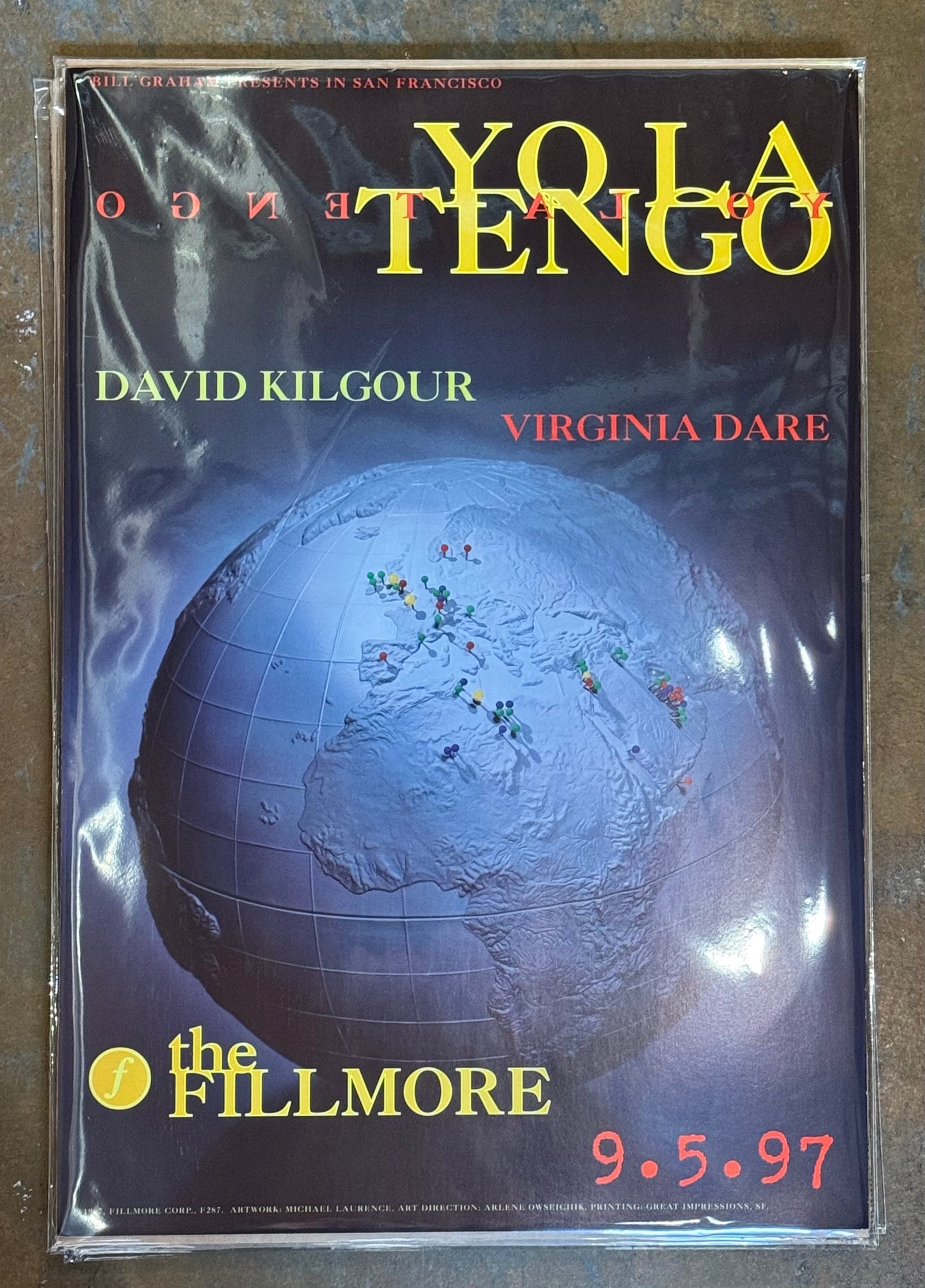 Yo La Tengo at the Fillmore 1997 poster
