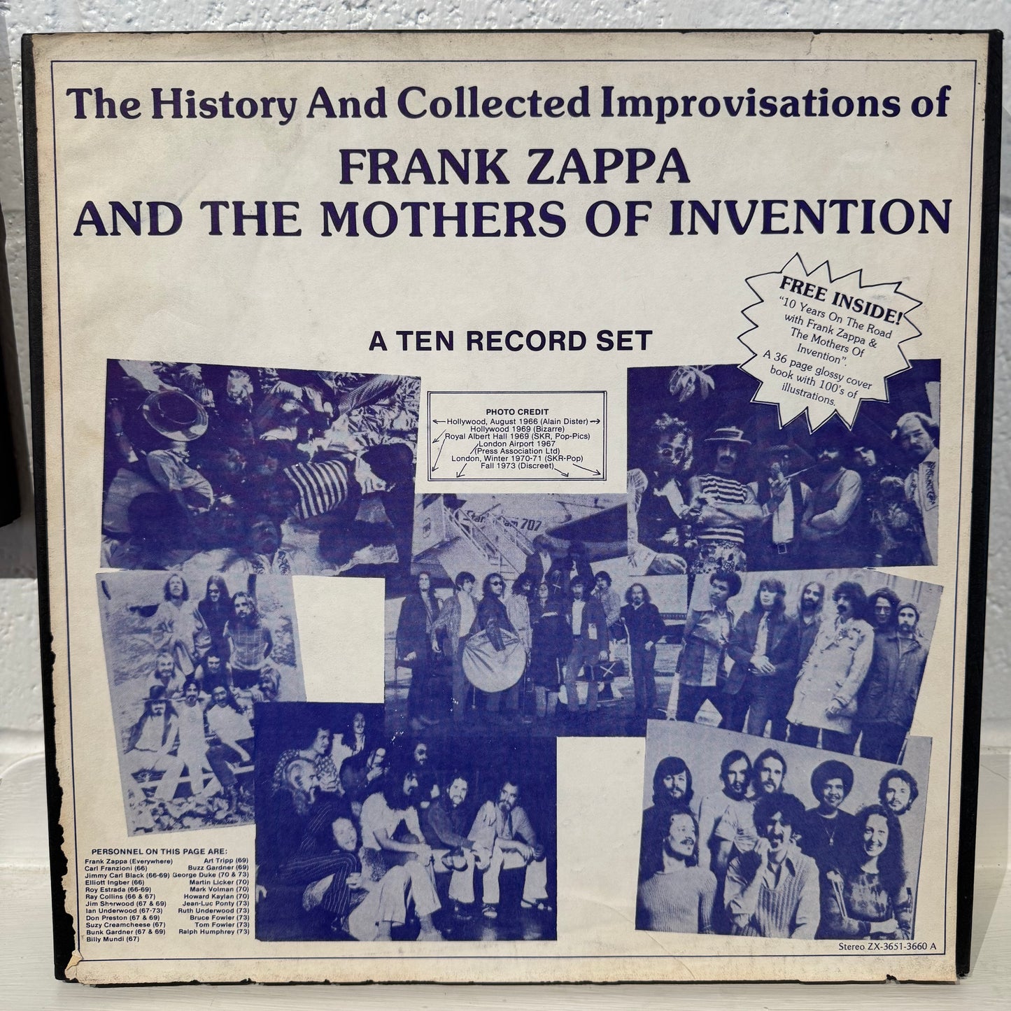 Frank Zappa - The History And Collected Improvisations Of Frank Zappa And The Mothers Of Invention