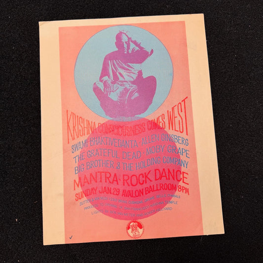 Krishna Consciousness Comes West 1967 flyer