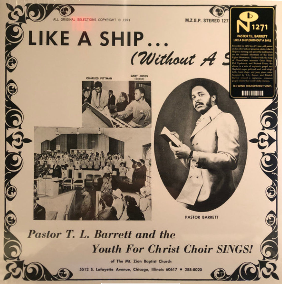 Pastor T.L. Barrett - Youth For Christ Choir  / Like A Ship (Without a Sail)