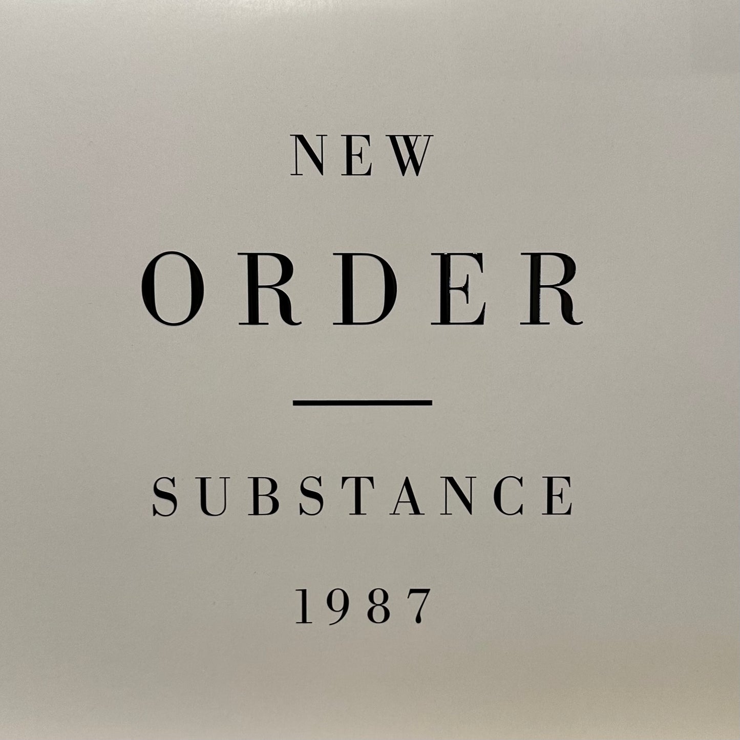 New Order – Substance