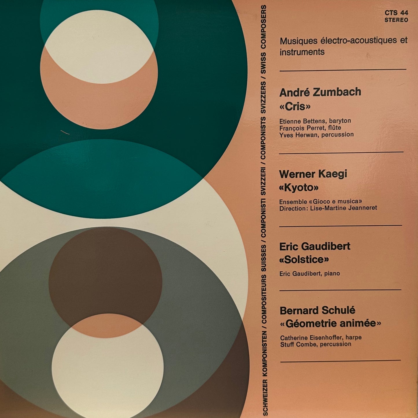 André Zumbach, Werner Kaegi, Eric Gaudibert, Bernard Schulé – Musiques Electro Acoustiques Et Instruments