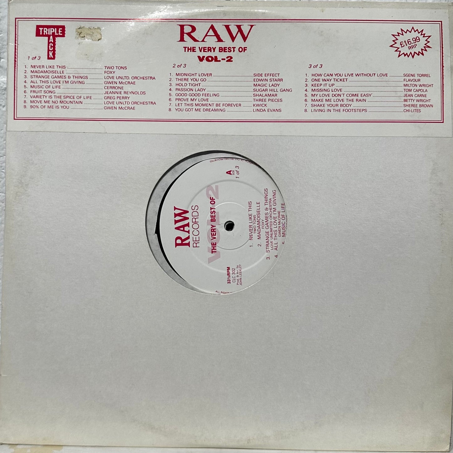 Various – The Very Best Of Raw Records Vol-2