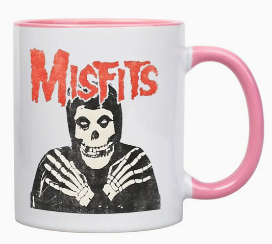 Misfits - Ceramic Mug (pink & white)
