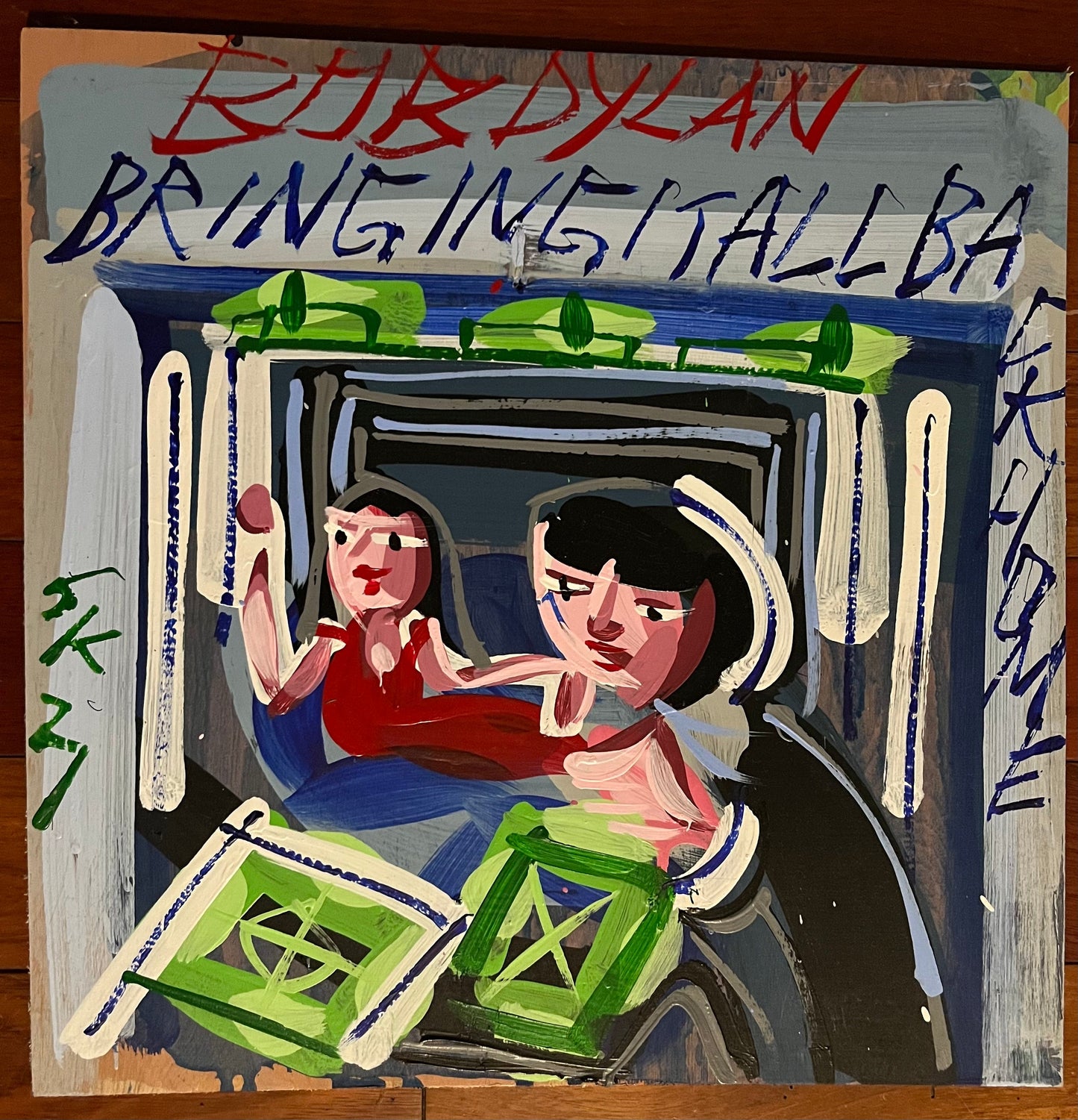 Steve Keene Original Artwork: Bob Dylan Bringing It All Back Home