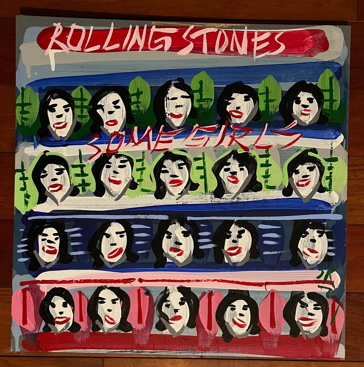 Steve Keene Original Artwork: Rolling Stones Some Girls