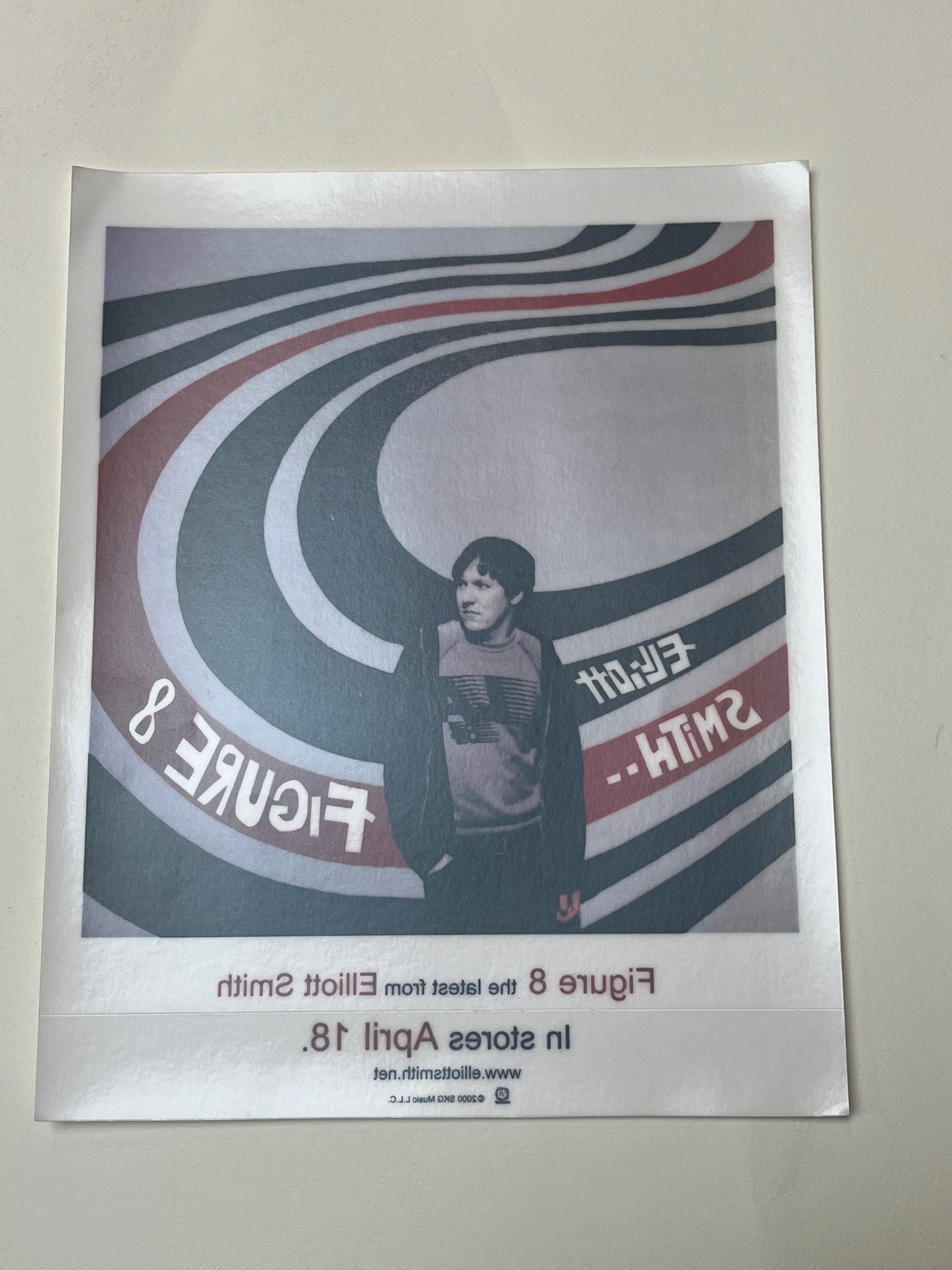 Elliott Smith - Figure 8 Promo Window Decal