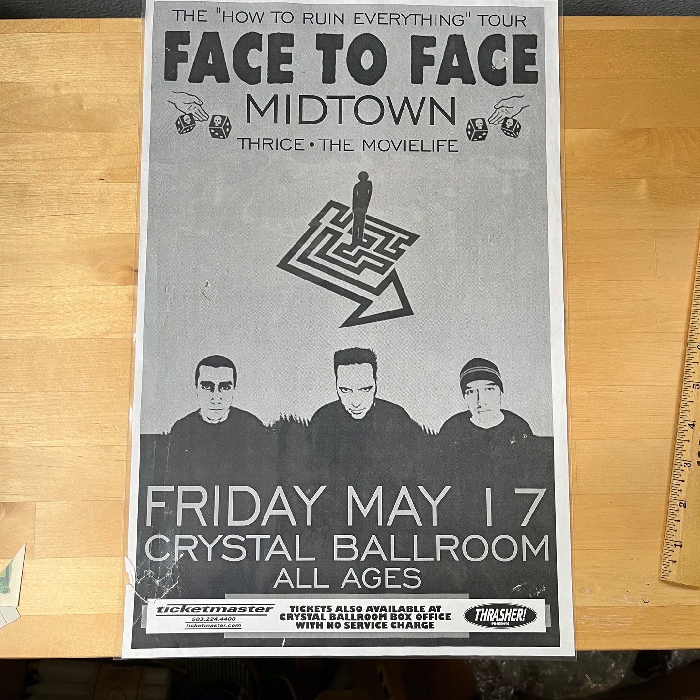 Face To Face/Midtown/Thrice 2002 Tour Flyer