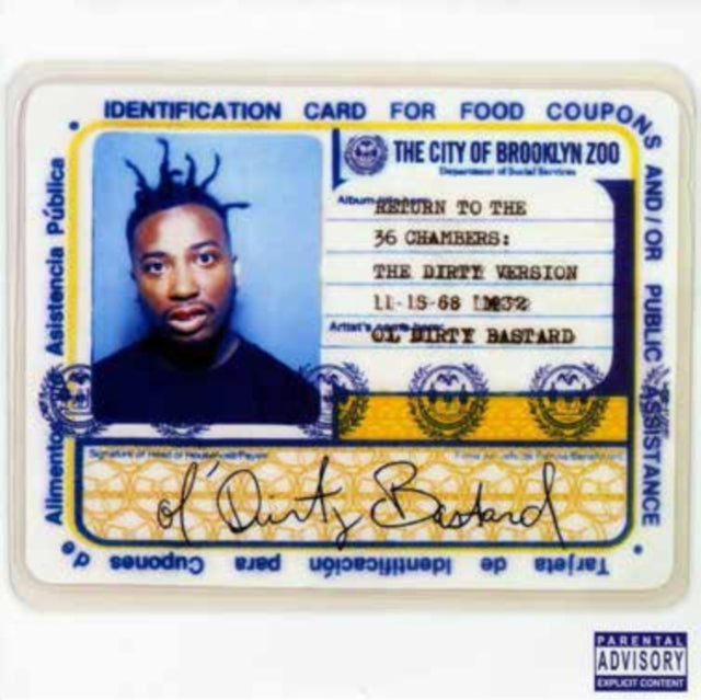 OL’ DIRTY BASTARD - RETURN TO THE 36 CHAMBERS: THE DIRTY VERSION (2LP)