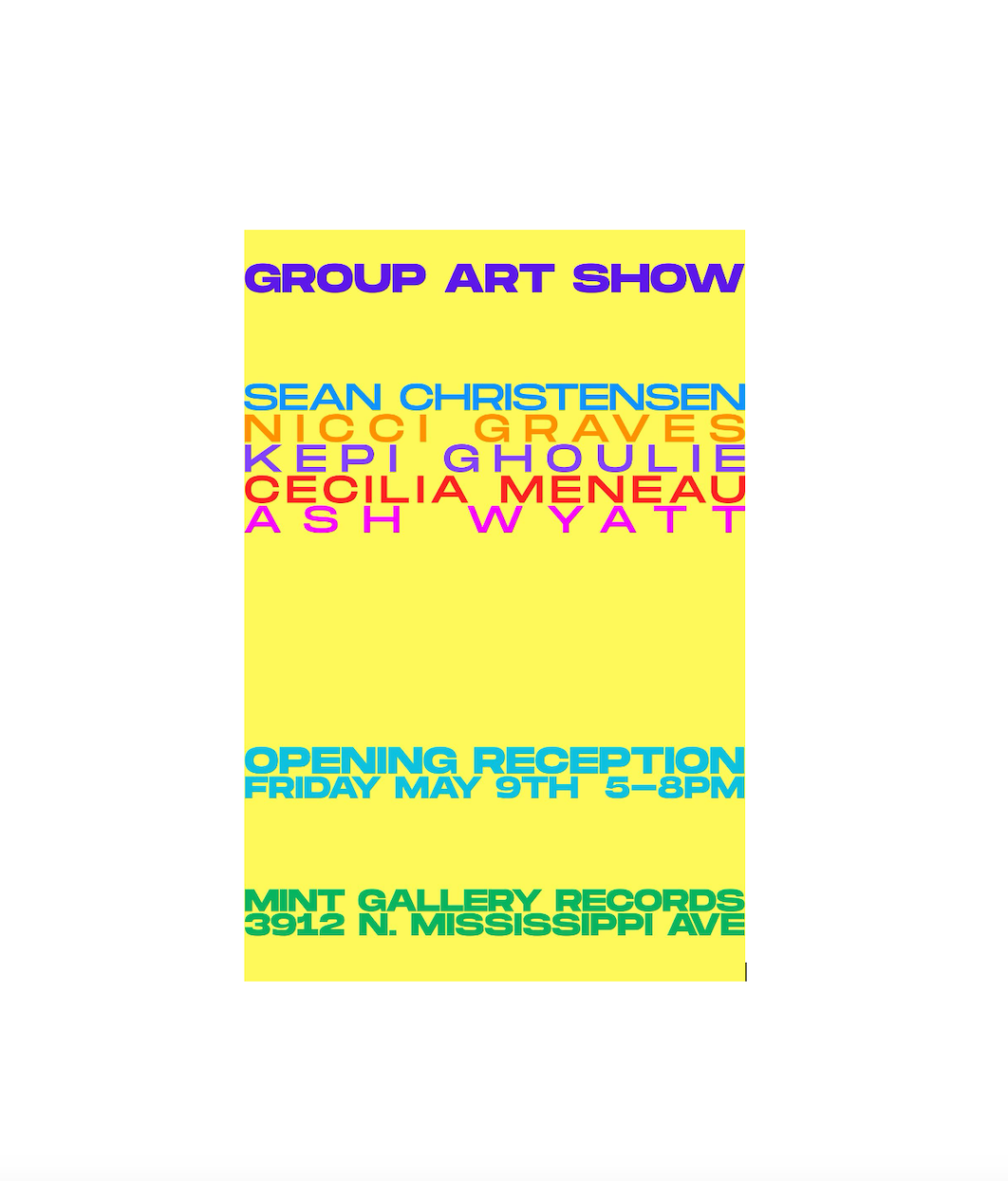 New Group Art Show in May