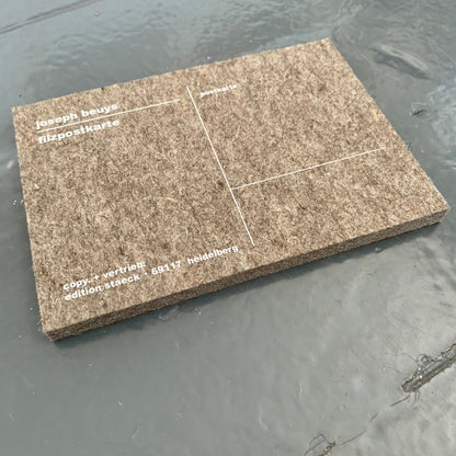 Joseph Beuys - Filzpostkarte(Felt Postcard)