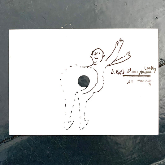 Dieter Roth - Asshole Postcard