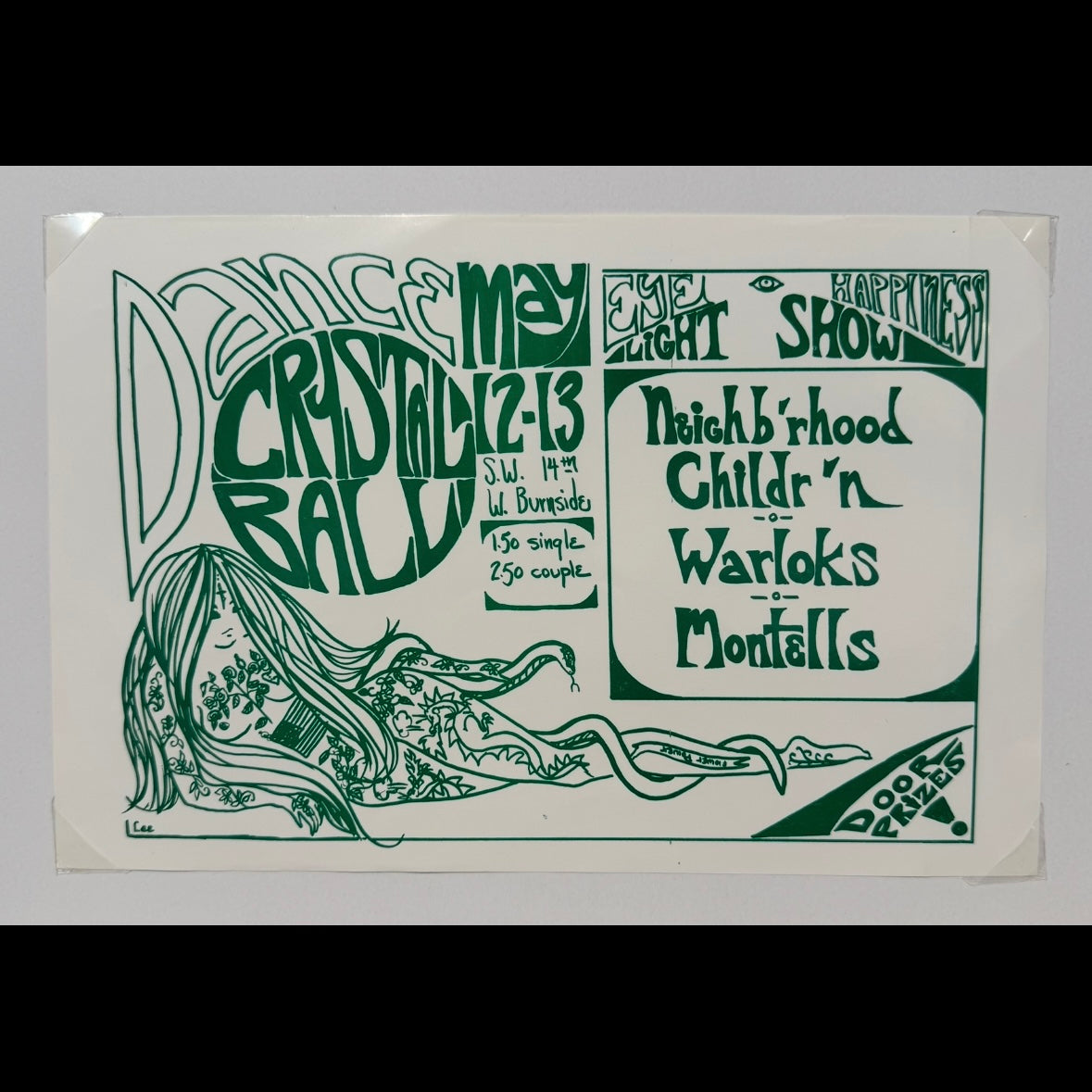Crystal Ballroom Handbill 1967 Neighb'rhood Childr'n Warloks
