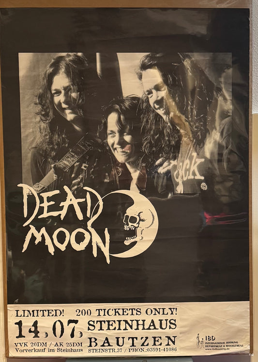 Dead Moon German concert poster. Early 2000's