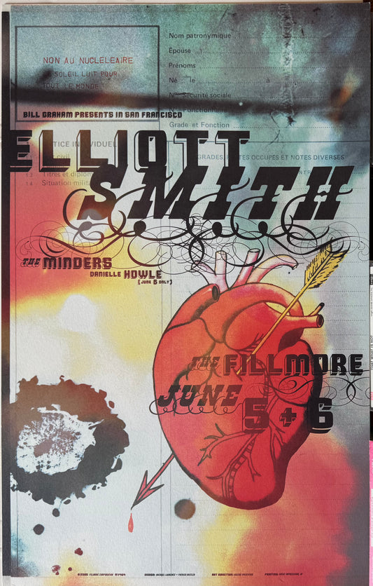 Elliott Smith at The Fillmore 2000 Poster
