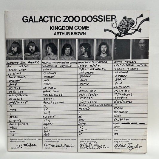 Kingdom Come/Arthur Brown - Galactic Zoo Dossier