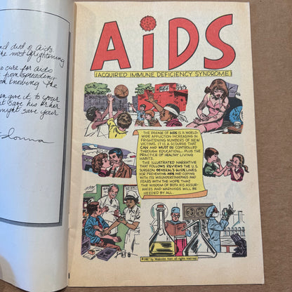 Madonna - Who's That Girl AIDS awareness comic book 1987
