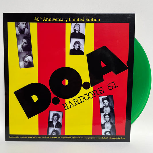 D.O.A. - Hardcore 81: 40th Anniversary Ltd. Edition (Green transparent vinyl)