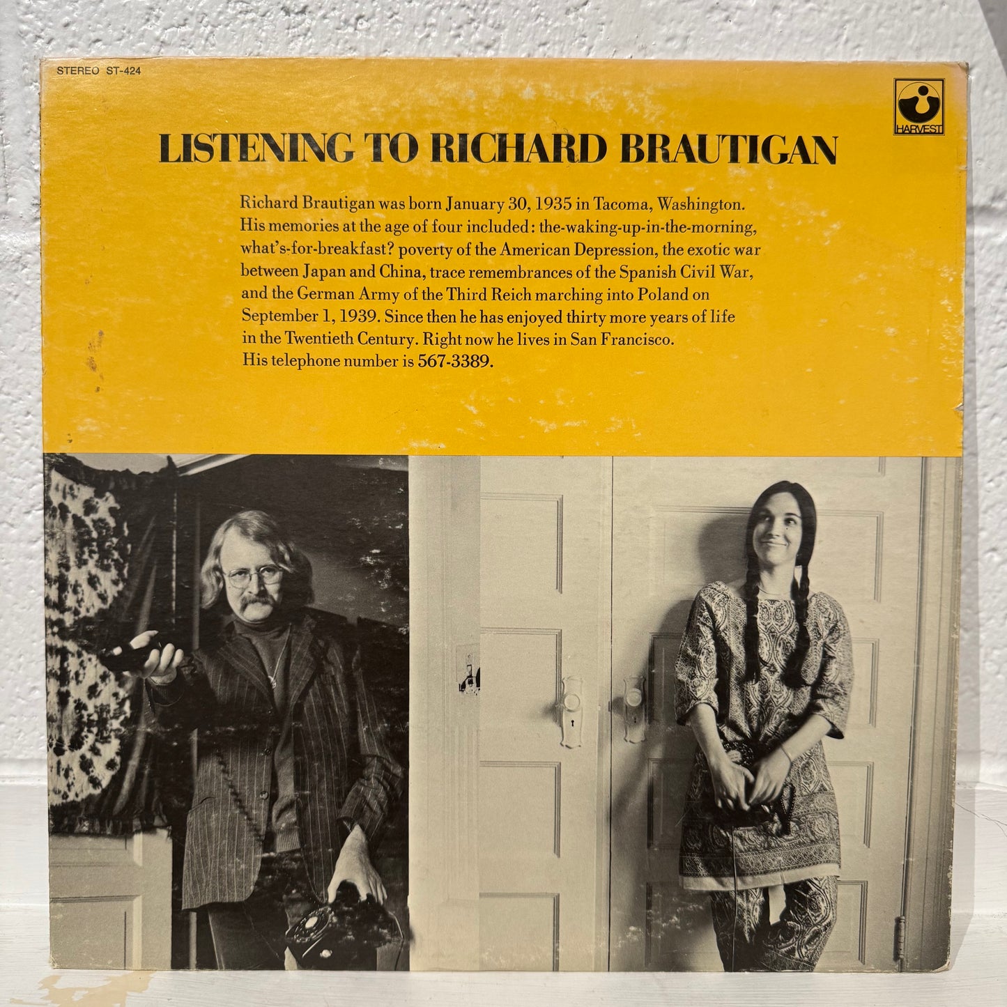 Richard Brautigan – Listening To Richard Brautigan