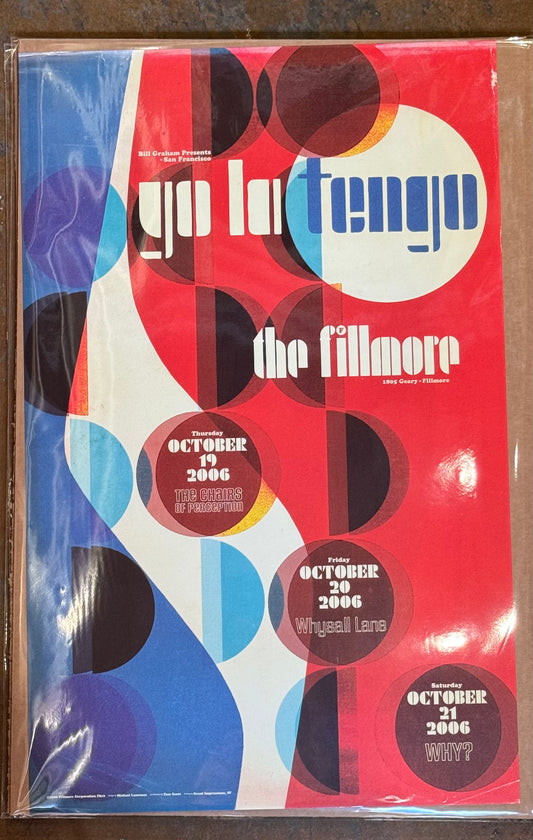 Yo La Tengo at the Fillmore 2006 poster