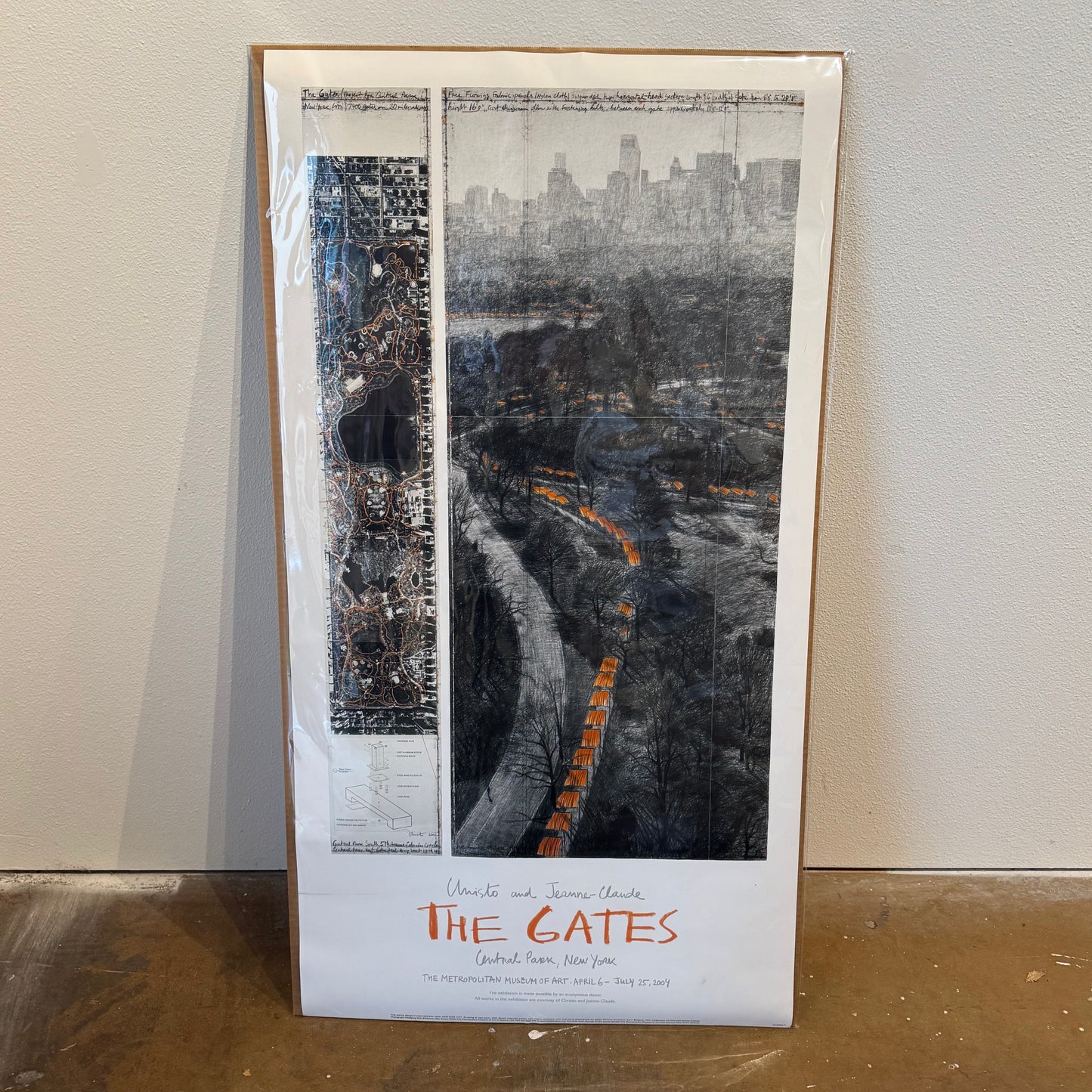 Christo Jeanne-Claude The Gates Central Park New York 2004 Exhibition poster