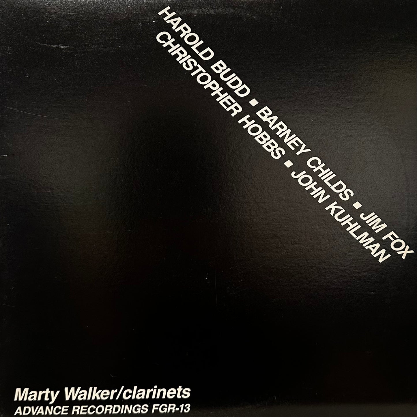 Marty Walker – Clarinets