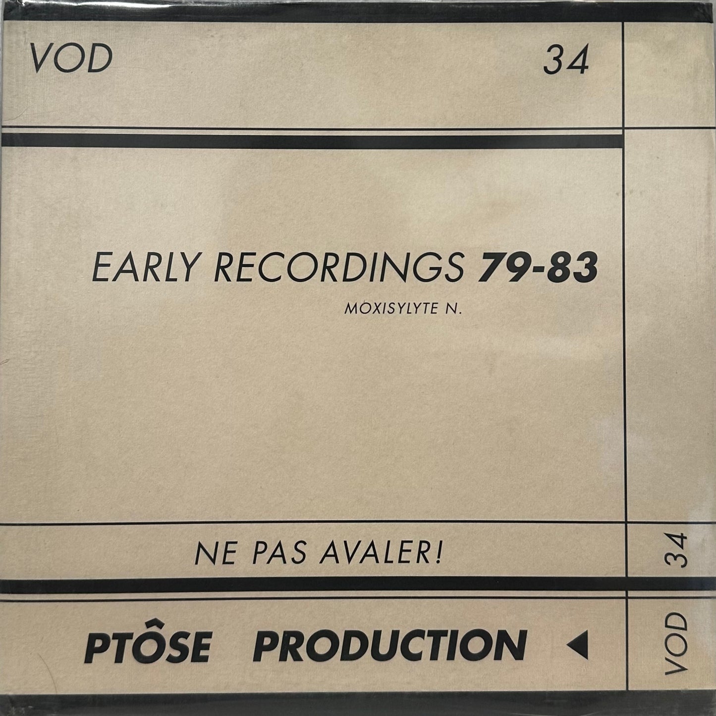 Ptôse Production – Early Recordings 79-83