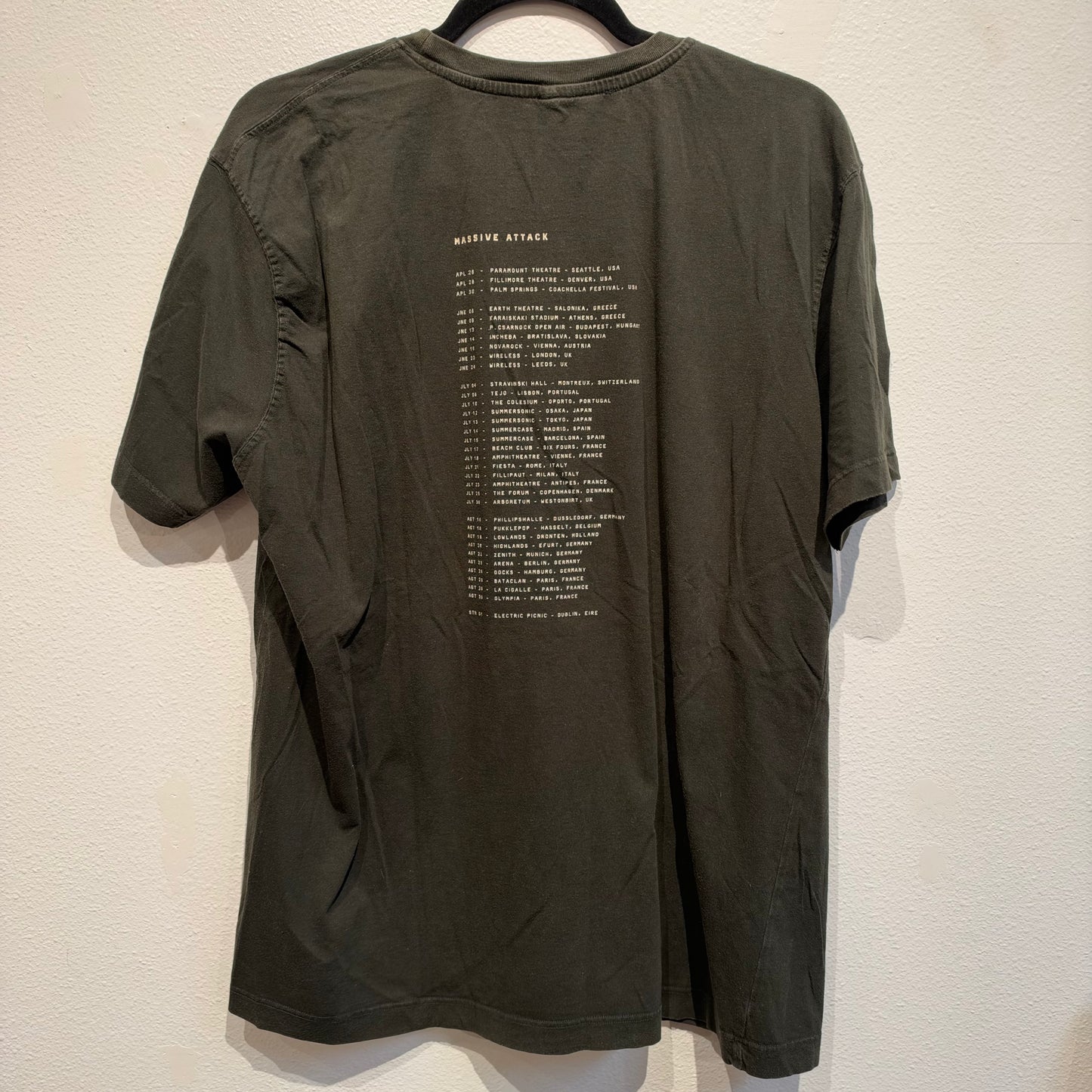 Massive Attack 2006 tour t-shirt