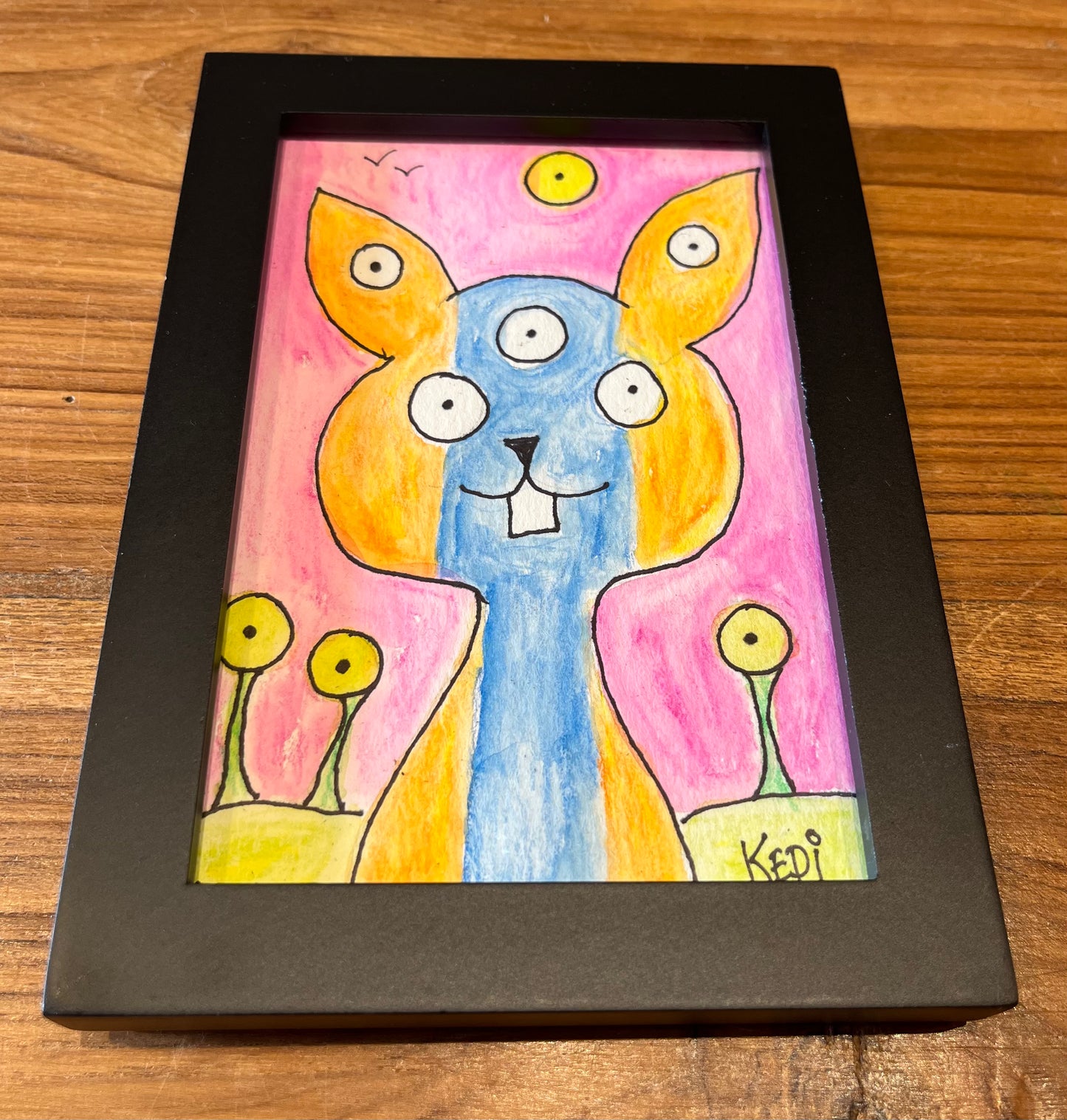 Kepi Ghoulie - 'Rabbit' framed