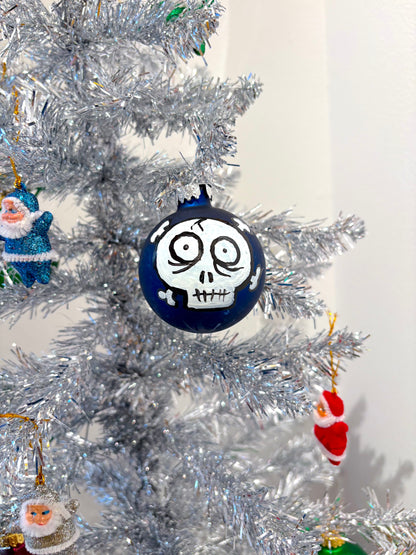 Kepi Ghoulie - Christmas Ornament Blue Skull